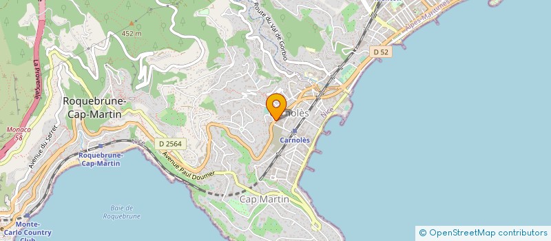 localisation de l'entreprise ECO BOIS CONCEPTION à ROQUEBRUNE-CAP-MARTIN