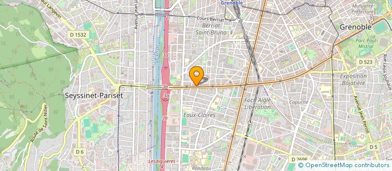 localisation de l'entreprise ECO BOIS HABITATS à GRENOBLE
