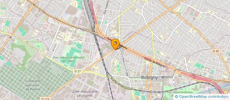 localisation de l'entreprise ECO BRILLANCE  BOBIGNY