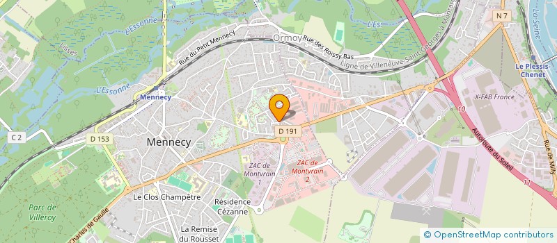 localisation de l'entreprise ECO BRILLANT à MENNECY