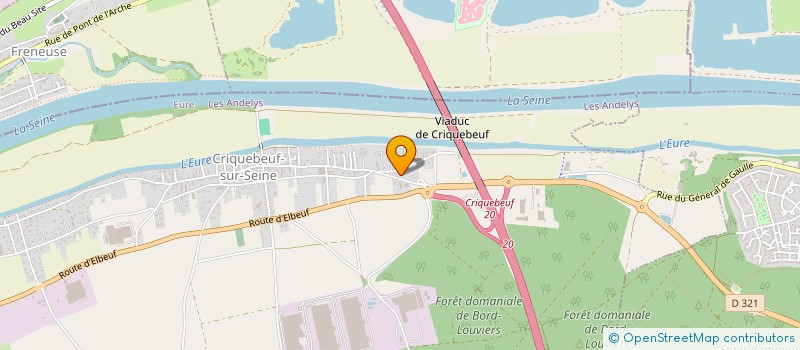 localisation de l'entreprise ECO BTP  CRIQUEBEUF-SUR-SEINE