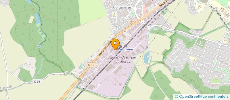 localisation de l'entreprise ECO BUSINESS CENTER à COIGNIERES