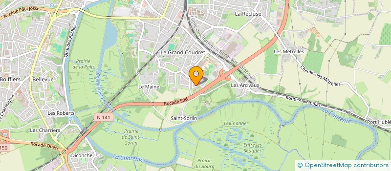 localisation de l'entreprise ECO BY ENERGY  SAINTES