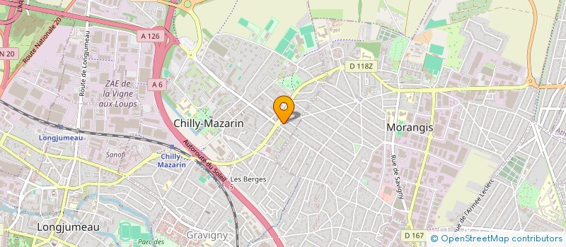 localisation de l'entreprise ECO CARBUR-RENT à CHILLY-MAZARIN