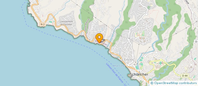 localisation de l'entreprise ECO CARENAGE MARTINIQUE  SCHLCHER