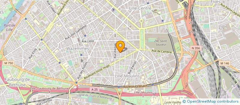 localisation de l'entreprise ECO CENTRALE à LILLE