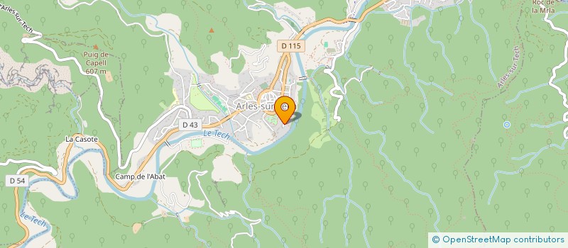 localisation de l'entreprise ECO CHANVRE HABITAT  ARLES-SUR-TECH