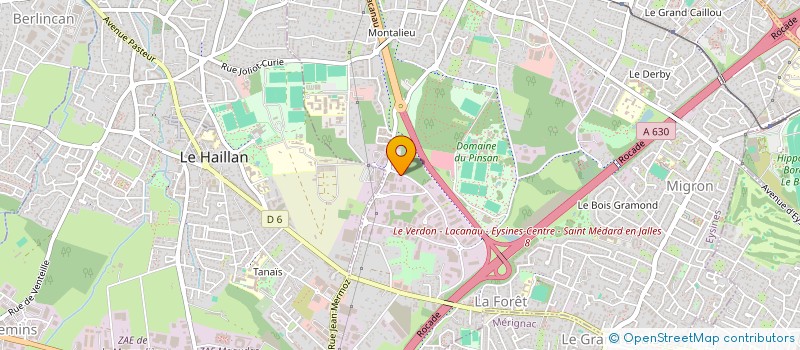 localisation de l'entreprise ECO CHAUF CONCEPT  EYSINES