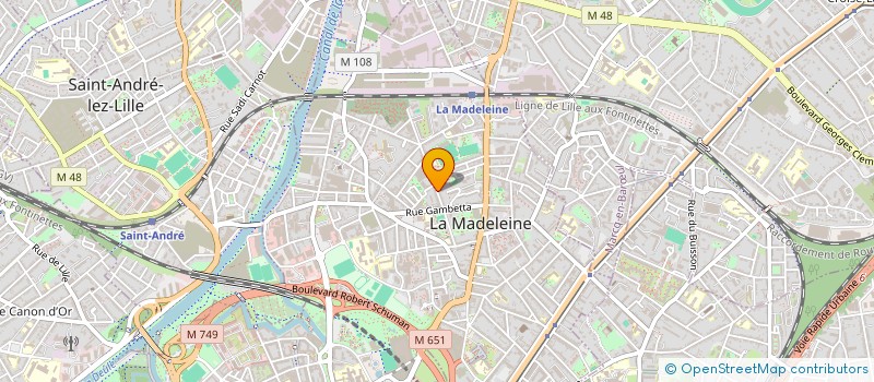 localisation de l'entreprise ECO CHAUFF à LA MADELEINE