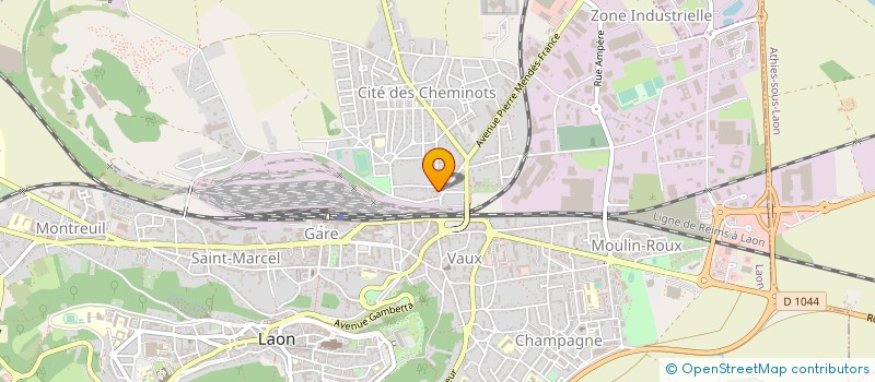 localisation de l'entreprise ECO CHAUFFAGE à LAON