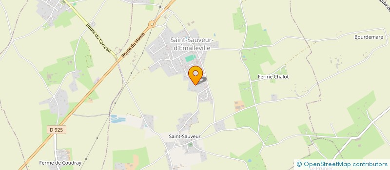 localisation de l'entreprise ECO'CHAUFFAGE  SAINT-SAUVEUR-D'EMALLEVILLE