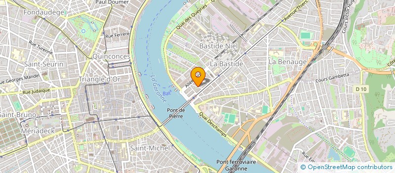 localisation de l'entreprise ECO CHAUFFAGE SANITAIRE à BORDEAUX