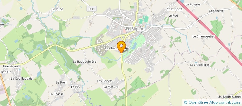 localisation de l'entreprise ECO-CITE  LE BIGNON