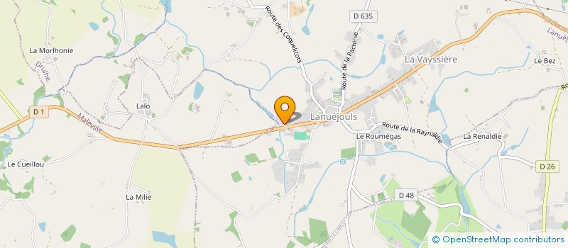 localisation de l'entreprise ECO-CLEAN  LANUEJOULS