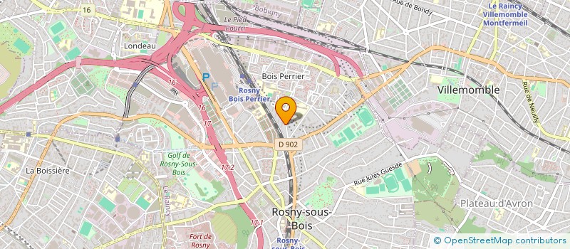 localisation de l'entreprise ECO CLEAN AUTO à ROSNY-SOUS-BOIS