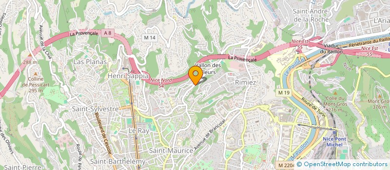 localisation de l'entreprise ECO-CLIM à NICE