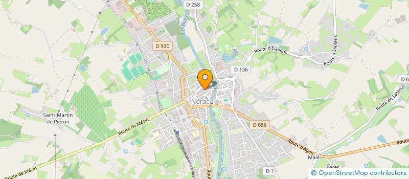 localisation de l'entreprise ECO CLIMAT  NERAC