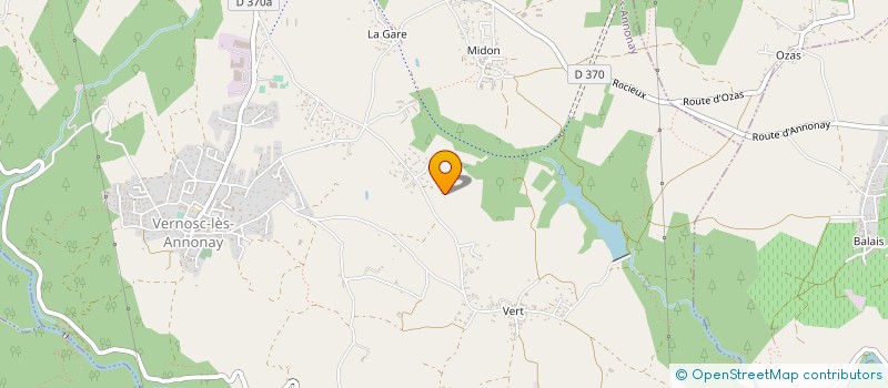 localisation de l'entreprise ECO CNC  VERNOSC-LES-ANNONAY