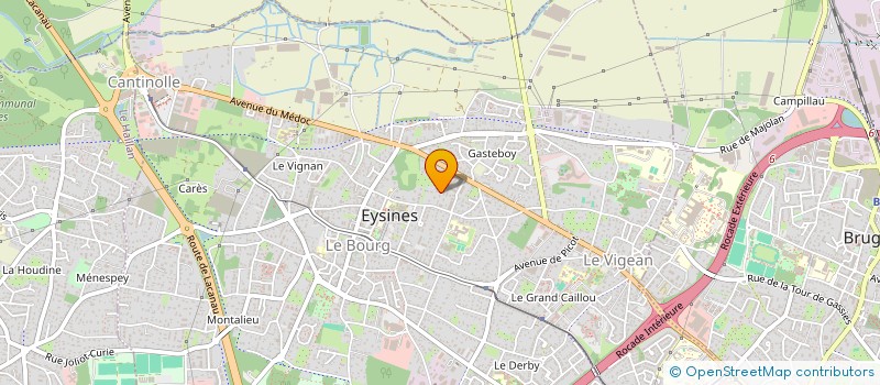 localisation de l'entreprise ECO  & CO  EYSINES