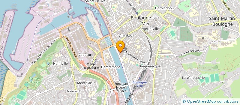 localisation de l'entreprise ECO COIFF' à BOULOGNE-SUR-MER