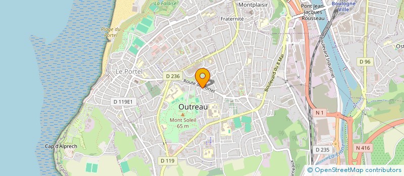 localisation de l'entreprise ECO'COM  OUTREAU