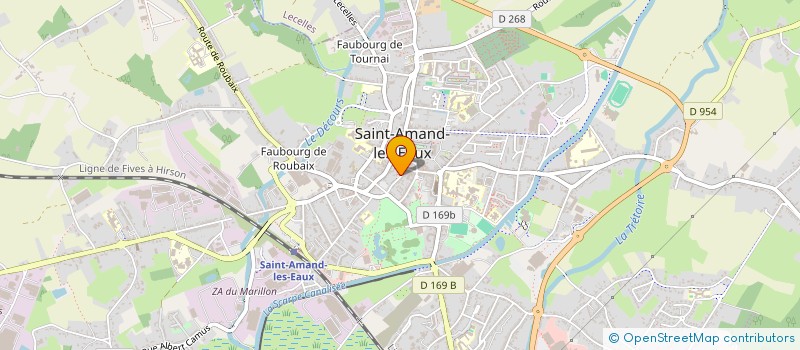 localisation de l'entreprise ECO-CONCEPT-HABITAT à SAINT-AMAND-LES-EAUX