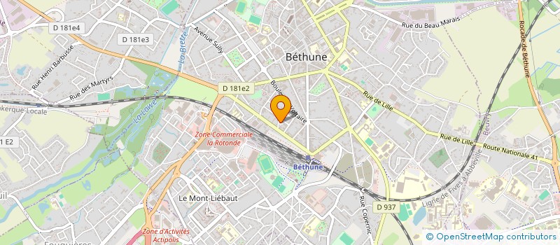 localisation de l'entreprise ECO CONCIERGERIE à BETHUNE