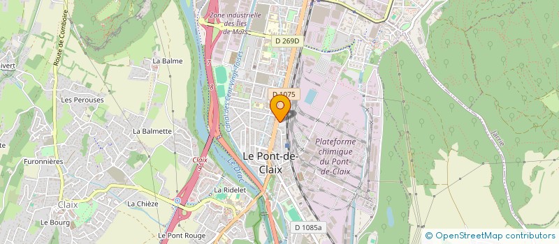 localisation de l'entreprise ECO' CONFORT  LE PONT-DE-CLAIX