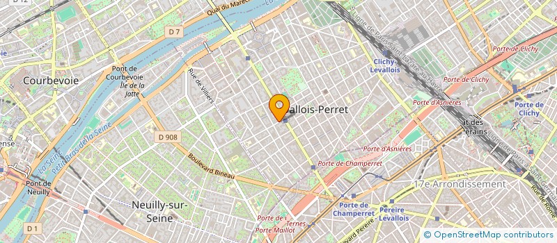 localisation de l'entreprise ECO CONSORTIUM à LEVALLOIS-PERRET
