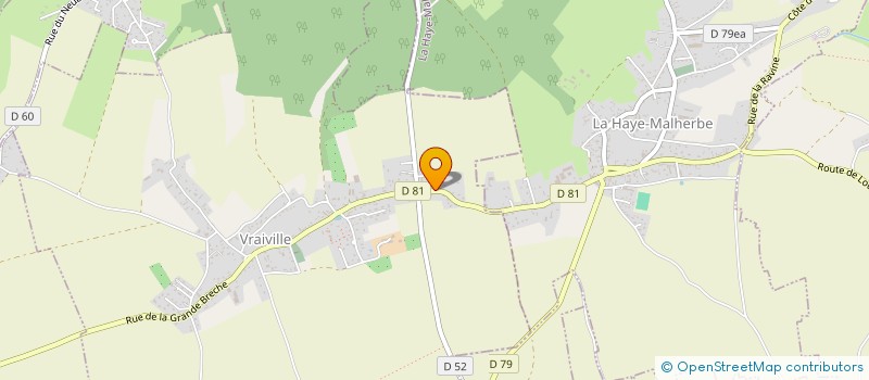 localisation de l'entreprise ECO CONSTRUCTION  VRAIVILLE