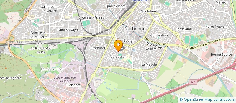 localisation de l'entreprise ECO CONSTRUCTION  NARBONNE