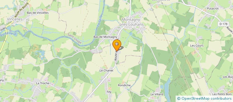 localisation de l'entreprise ECO CONSTRUCTION à MONTAGNY-PRES-LOUHANS