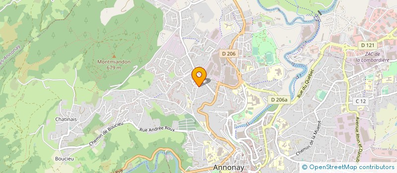 localisation de l'entreprise ECO CONSTRUCTION à ANNONAY