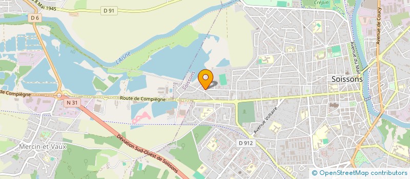 localisation de l'entreprise ECO CONSTRUCTION à SOISSONS