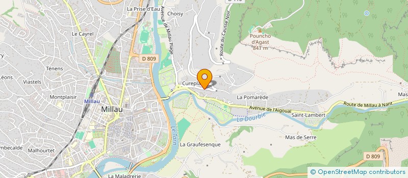 localisation de l'entreprise ECO'COTTE - POULAILLER COLLECTIF DE MILLAU à MILLAU