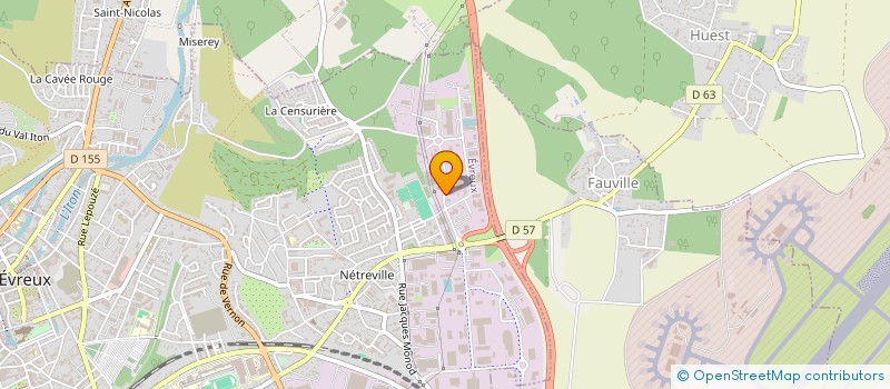 localisation de l'entreprise ECO COURSES DISTRIBUTION à EVREUX