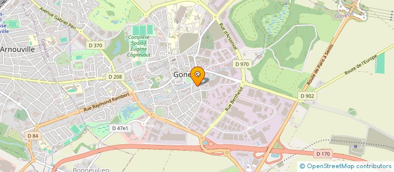 localisation de l'entreprise ECO CREATIVE à GONESSE