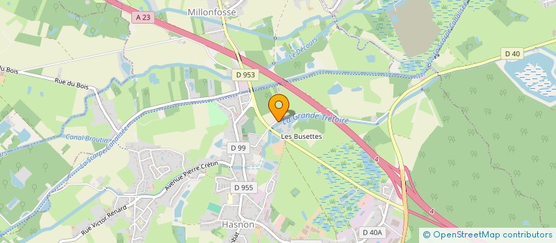 localisation de l'entreprise ECO CULT HAINAUT DE FRANCE  HASNON