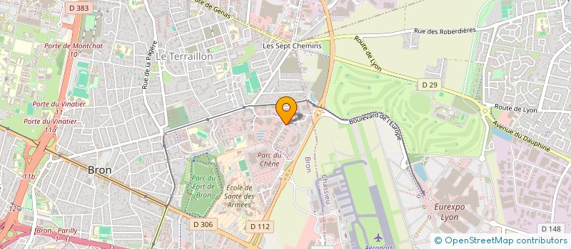 localisation de l'entreprise ECO CURAGE LYON  BRON