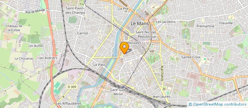 localisation de l'entreprise ECO-D'O FRANCE à LE MANS