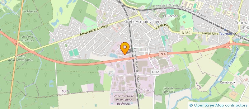 localisation de l'entreprise ECO DESIGN à GRETZ ARMAINVILLIERS