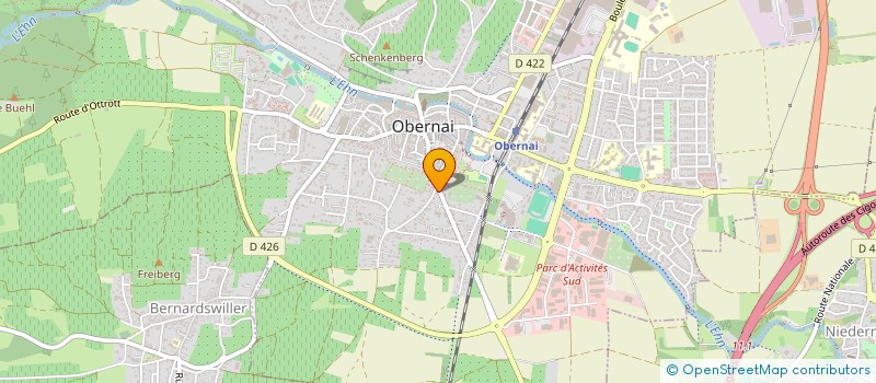 localisation de l'entreprise ECO DEVELOPPEMENT à OBERNAI