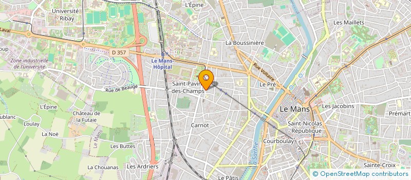 localisation de l'entreprise ECO EENERGY  YVRE L EVEQUE