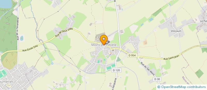 localisation de l'entreprise ECO-EFFICACE  FLINES-LEZ-RACHES