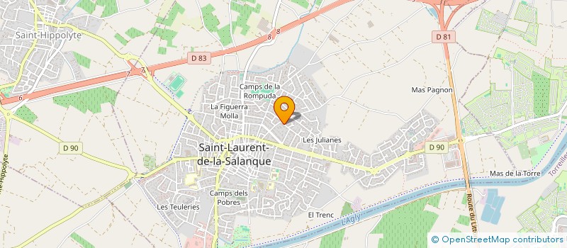 localisation de l'entreprise ECO ELEC à SAINT-LAURENT-DE-LA-SALANQUE
