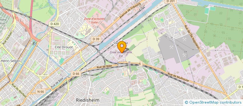 localisation de l'entreprise ECO EMBALLAGE PACK à RIEDISHEIM