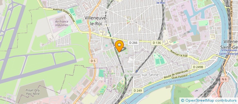 localisation de l'entreprise ECO-EMBALLAGES à VILLENEUVE-LE-ROI