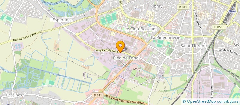 localisation de l'entreprise ECO ENERGIE à NIORT