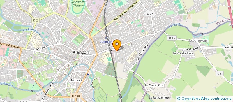 localisation de l'entreprise ECO ENERGIE à ALENCON