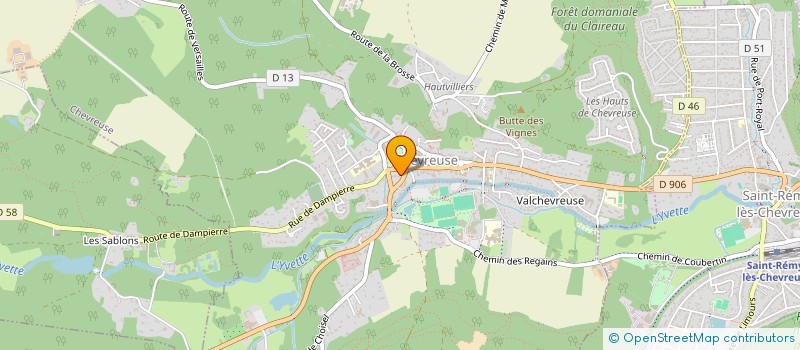 localisation de l'entreprise ECO ENERGIE à CHEVREUSE